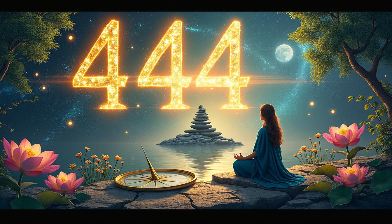 découvrez la signification du nombre 444 en spiritualité et son impact dans la vie quotidienne, un message de protection, d'harmonie et de guidance.