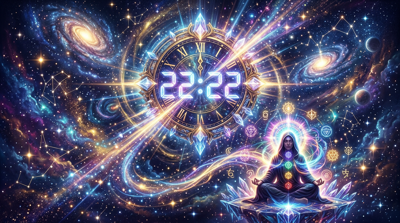 découvrez la signification mystérieuse de l'heure miroir 22h22 et les messages spirituels qu'elle vous transmet.