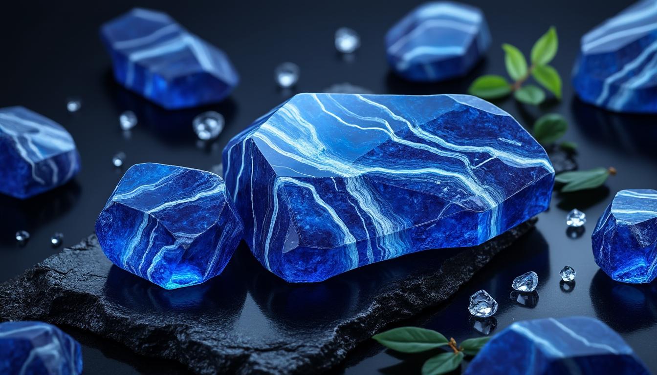 découvrez tout sur la sodalite : ses propriétés, ses utilisations variées et les bienfaits qu'elle apporte au bien-être et à la décoration.